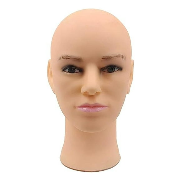 Cabeza Maniquí Calvo Peluca Cosmetología Profesional Jhn