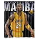 thumbnail image 1 of Cortina de ducha con diseño de Kobe Bryant, estrella deportiva estadounidense, con ganchos, tamaño 60 x 72 pulgadas, 1 of 3