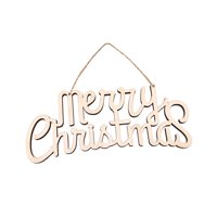 Bothyi - Feliz Navidad Manualidades Madera Colgante Decoración Rústica Para Valla Puerta De Año Nuevo Ninguno A