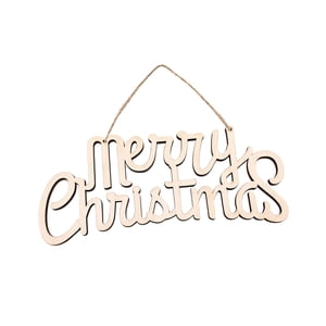 Bothyi - Feliz Navidad Manualidades Madera Colgante Decoración Rústica Para Valla Puerta De Año Nuevo Ninguno A