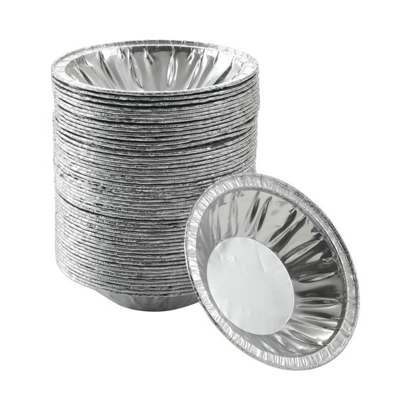 Bandejas para Tartas Waytiffer 10 cm Pack de 50 Descartables de Aluminio