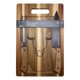 thumbnail image 1 of Tabla + Cuchillo Y Tenedor Premium 3 Piezas Acero Inoxidable - Madera Café, 1 of 3