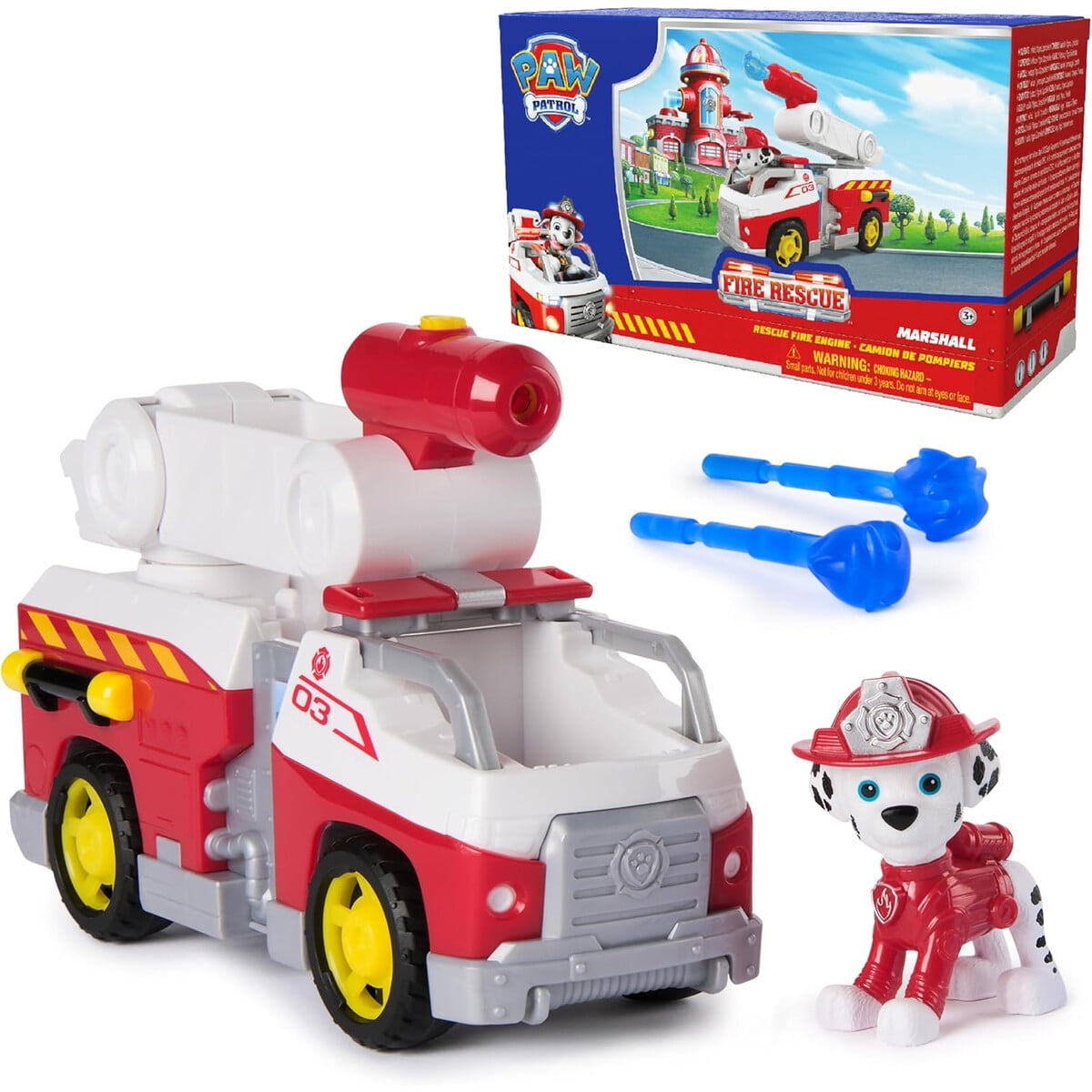 Spin Master - Camión Bomberos Paw Patrol Marshall 8 Con Figura