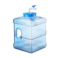Ioensy - Contenedor De Agua Para Mesa De Té Botella De Agua Potable De Grado Alimenticio Almacenamiento De Agua 10L Cuadrado