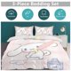 thumbnail image 2 of Cartoon Cinnamoroll Bedding Set Comforter Duvet Cover Set Quilt Cover for Kids Teens Bedroom Decoration, 2 of 5