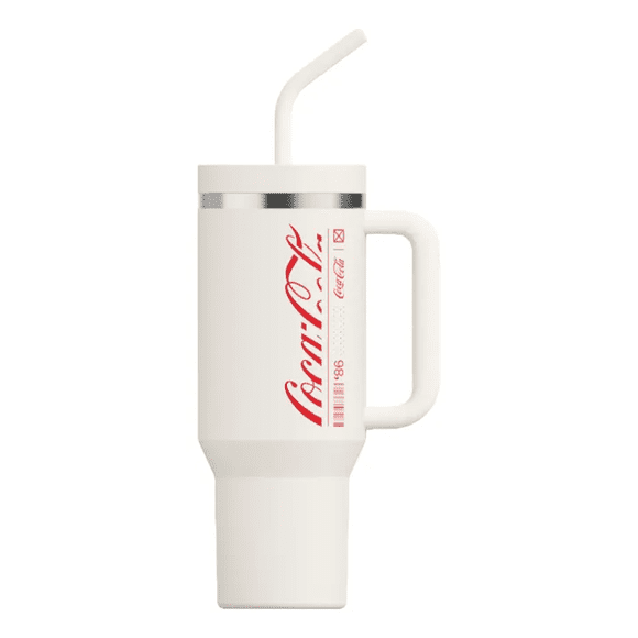 COCA COLA Germ Termo Cool Tumbler Mug Vaso 1200ML Frío O Caliente Vaso Térmico Blanco Categoría