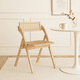 thumbnail image 2 of Silla Ambar Plegable de Madera Rattan Natural, 2 of 7