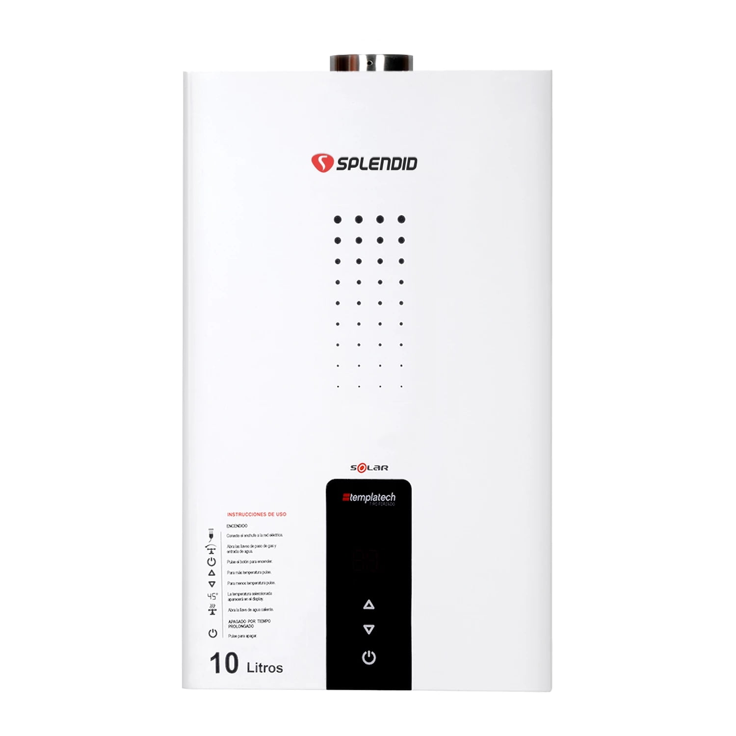 Splendid - Calefon 10 Litros Gas Licuado Cámara Estanca