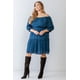 thumbnail image 1 of Vestido Mini Con Volantes Texturizados Estampado Y Dobladillo Acampanado, 1 of 5
