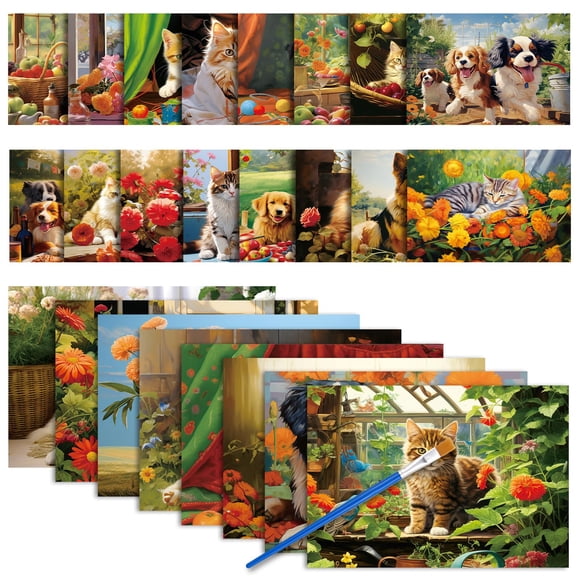 Set de pintura con agua SHFGYG para adultos mayores con demencia, 24 piezas