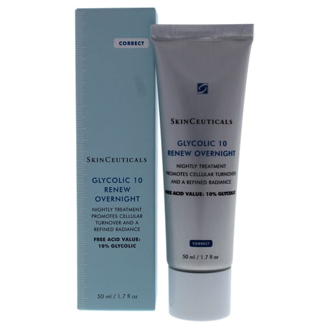 Skinceuticals - Glycolic 10 Renueva Durante La Noche De Para Mujeres - Tratamiento De 1,7 Oz