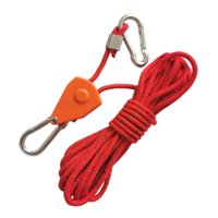 Ioensy - Cuerda Suspensión Ratchet Tightener Grow Light Hangers Para Canopy Outdoor Climbing 4M Red