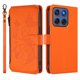 thumbnail image 2 of Funda Cartera Mariposa para [Motorola Edge 2025 5G] con Soporte y Cremallera Naranja, 2 of 6