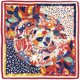 thumbnail image 1 of Pañuelo de cabeza Julunar 90 cm satinado, gran tamaño cuadrado, 1 of 6