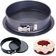 thumbnail image 1 of Molde desmontable de 9 pulgadas, molde para pasteles con fondo desmontable, moldes para pasteles, antiadherentes, antifugas, 1 of 6
