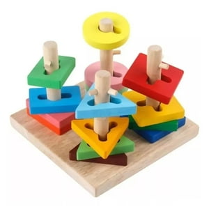 Genérico - Juego De Madera Encaje Y Motricidad Fina Montessori Terapia