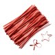 thumbnail image 1 of Alambres de Torcer de 5", Alambres de Torcer Metálicos, Alambres de Torcer Reutilizables Recubiertos de Plástico, Paquete de 800, Rojo, 1 of 6