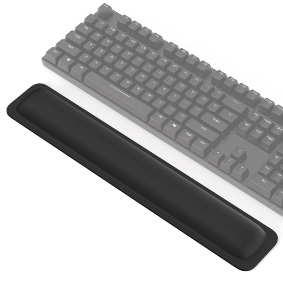 Reposamuñecas TECKNET 43x8 cm de espuma viscoelástica - Negro