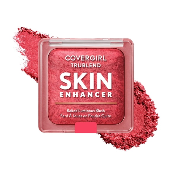 Rubor COVERGIRL TruBlend para mejorar la piel, rociado con fresas horneadas