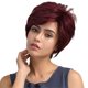 thumbnail image 2 of Peluca Corta De Corte Pixie Para Mujer, Cabello Humano, Fiesta, Cosplay, Pelucas Completas, Rojo Vino, 2 of 3