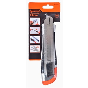 Cuchillo Cartonero Cuerpo Aleación Zinc Tactix De 25 Mm