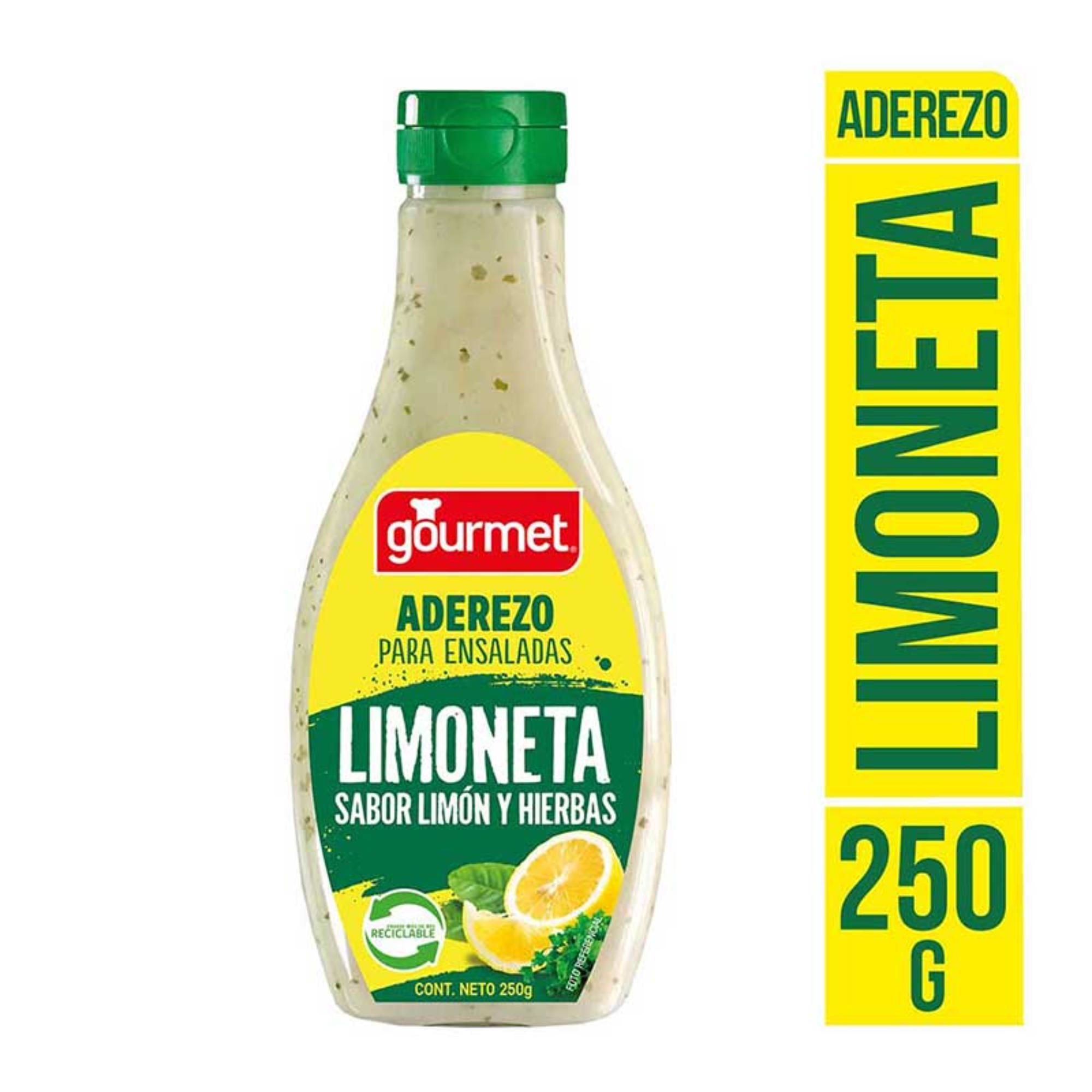 Aderezo Limoneta Botella 250 g Gourmet