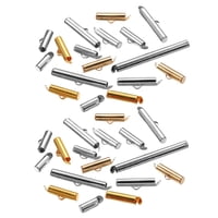 Bothyi - Slide On End Broche Tubos Slider End Caps Diy Crafts Collar Sin Cadena