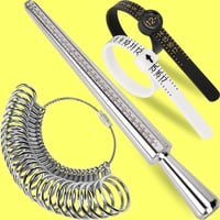 Juego De Herramientas De Medición Ring Sizer Myebiuai, 27 Unidades, Acero De Primera Calidad