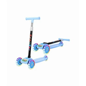 Genérico - Scooter Monopatín Infantil Pie Niños 3 Ruedas Celeste