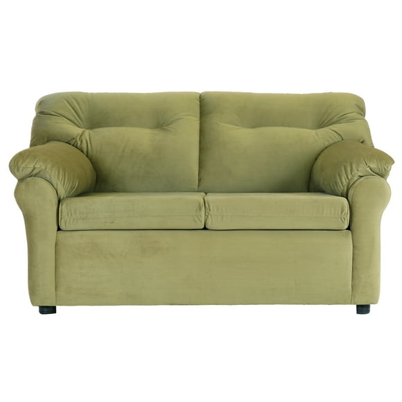 Sofa América 2 Cuerpos Tela Verde Musgo