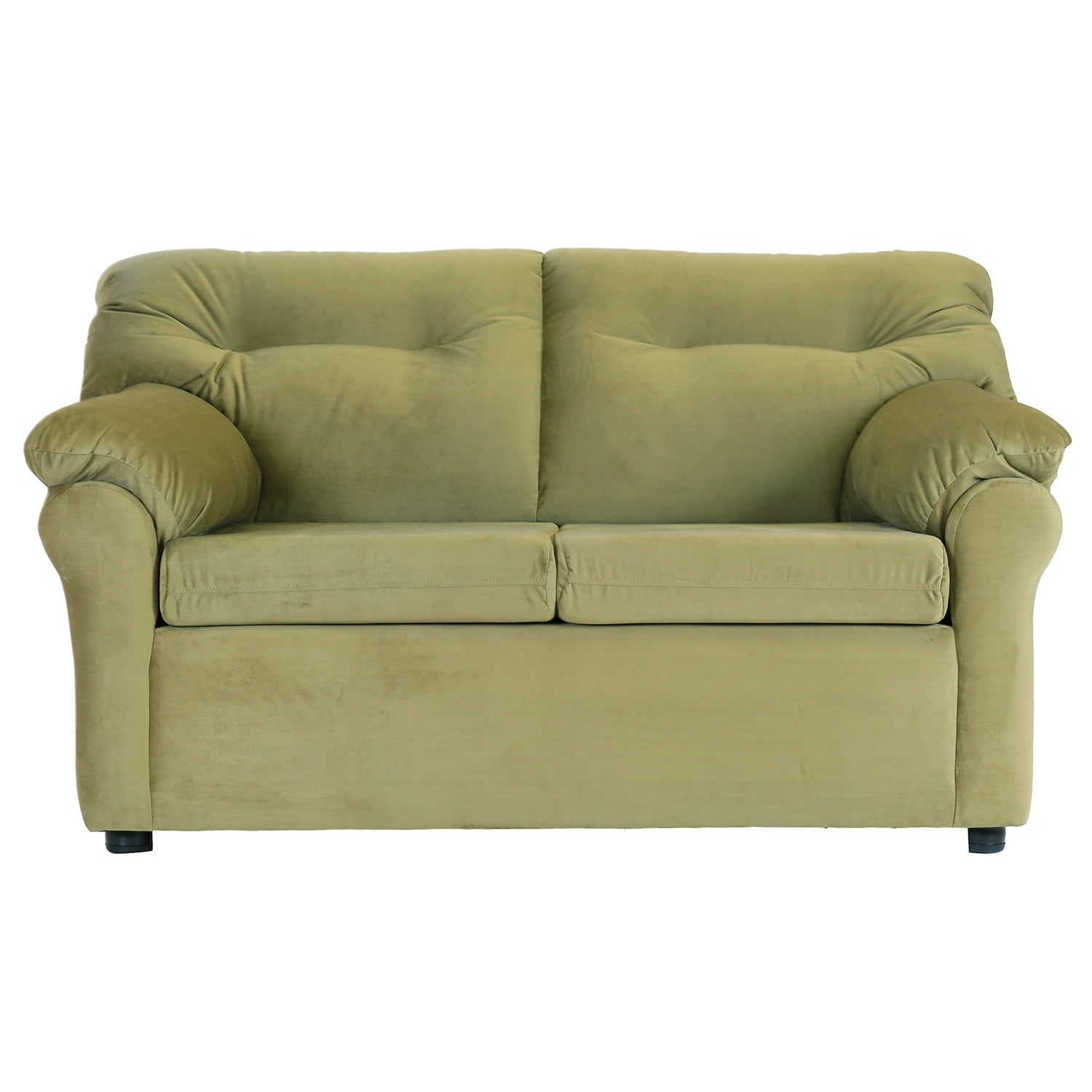 Muebles América - Sofa América 2 Cuerpos Tela Verde Musgo