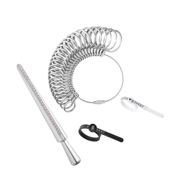 Herramientas de medición de tamaño Calibres Fabricación de joyas DIY, Tallas de EE. UU. 0-13, Herramienta de medición portátil Medición de tamaño de j