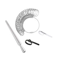 Magideal - Herramientas De Medición De Tamaño Calibres Fabricación De Joyas Diy, Tallas De Ee. Uu. 0-13, Herramienta De Medición Portátil Medición De Tamaño De J