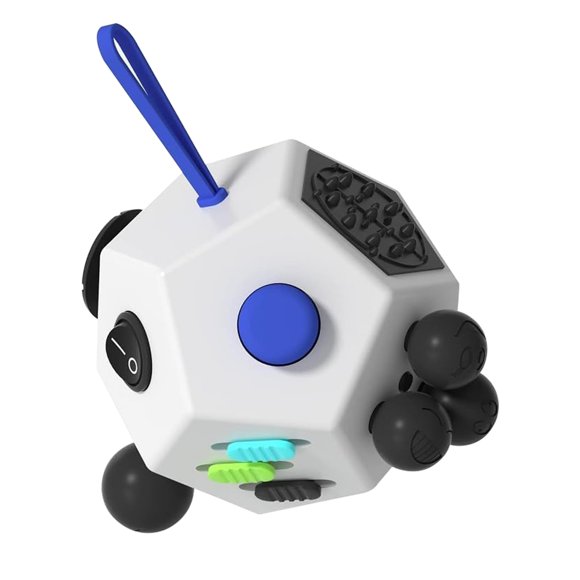 Cubo Antiestrés DoDoMagxanadu de 12 caras blanco