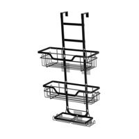 Magideal - Estante De Almacenamiento Para Baño, Organizador De Ducha Para Baño, Estante De Decoración Montado En La Pared, Estante De Almacenamiento Para Inodoro