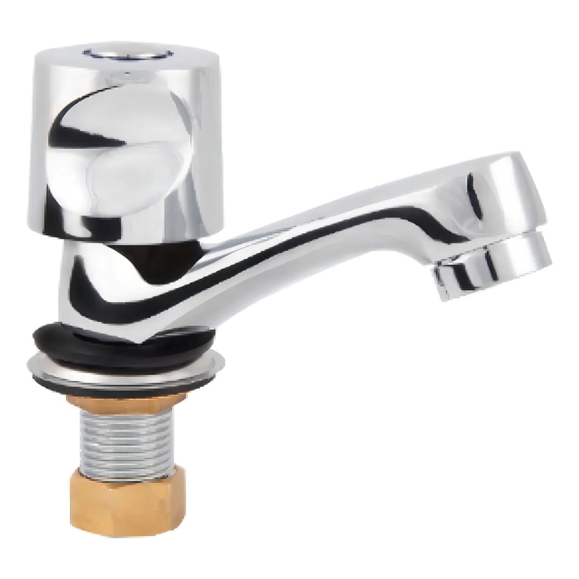Metalfer - Llave Lavatorio Individual Estandar Acabado Pulido Color Cromado