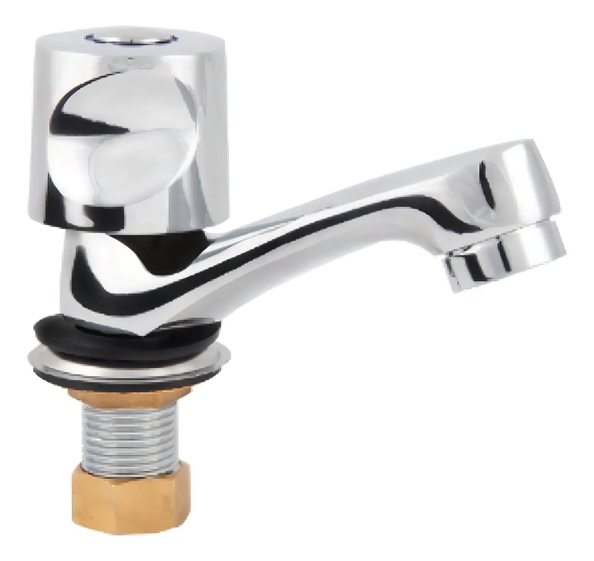 Metalfer - Llave Lavatorio Individual Estandar Acabado Pulido Color Cromado