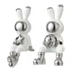 thumbnail image 2 of Estatuas De Conejo Figuras De Animales Pantalla Regalo De Cumplea?os Esculturas De Conejito De Escritorio Blanco, 2 of 4