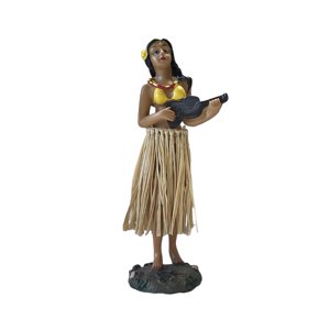 Bothyi - Muñeca De Tamaño Mini Bailarina Hawaiana Con Guitarra Muñeca Hawaiana De 6,29 Pulgadas Decoración Del Hogar Estilo A