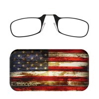 Funda Universal Con Forma De Cápsula Thinoptics Para Gafas De Lectura Con Bandera Rústica