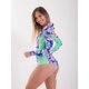 thumbnail image 3 of Traje de Baño Surf Daikiri Mujer Manga Larga Pantaleta Flamencos Azul Flúor Protección UV50+, 3 of 3