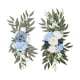 thumbnail image 1 of Paquete de 2 flores de seda, arco de boda, flores, puerta, telón de fondo floral, guirnalda de flores artificiales para fiesta, escenario, actuación, Azul, 1 of 5