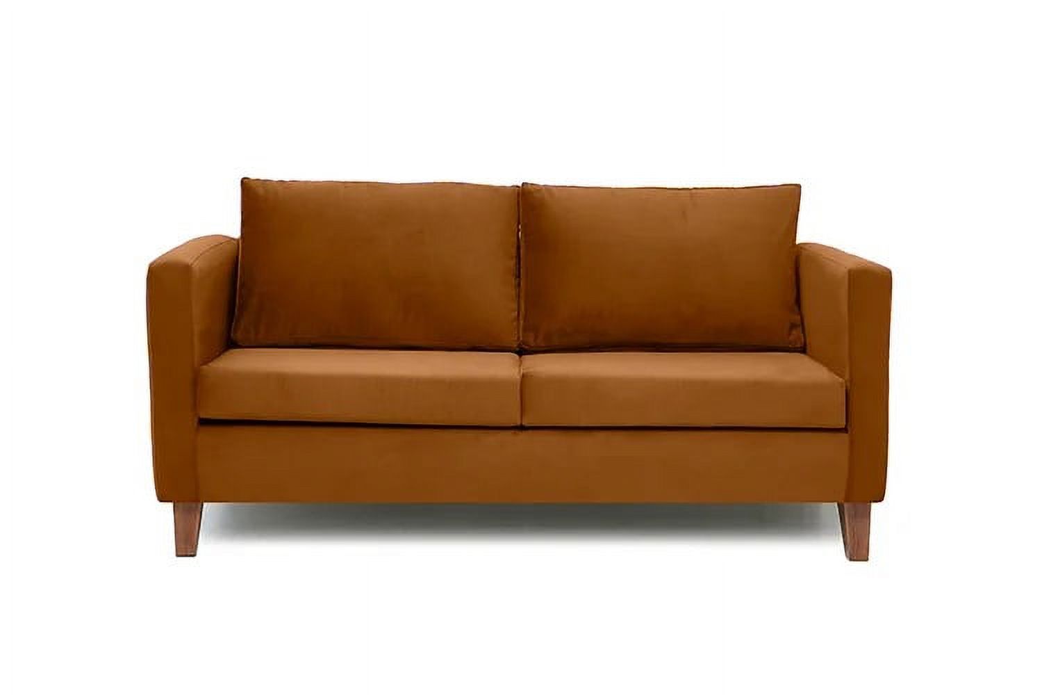 Barra Design - Sofá Mila 3C Felpa Canela