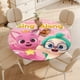 thumbnail image 4 of PINKFONG-theme Fitted Round Tablecloths Elastic Edged Table Covers Waterproof Table Cloth for Kitchen Holiday Party Tables Decor 120cm, 4 of 6
