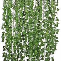 Genérico - Pack De 60 Tiras Planta Artificial Enredadera 2.1M Decoración