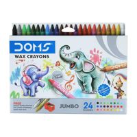 Lapices De Cera Crayon Jumbo 24 Colores Doms