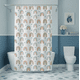 thumbnail image 3 of Cortina De Baño Peva 180x180cm Diseño Arcoíris Con Ganchos, 3 of 6