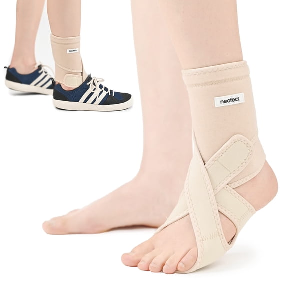 Ortésis para pie caído NEOFECT Beige ajustable para pie izquierdo