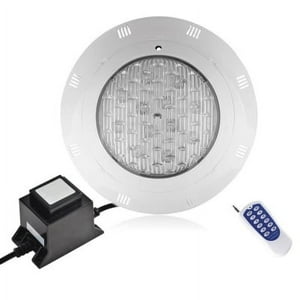 Hb Led - Foco Led Piscina Rgb Control Azul 24W-12V Con Fuente De Poder 5 Amp