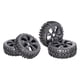 thumbnail image 3 of 4pcs 1: 8 RC Buggy Modelo De Vehículo Repuestos Rueda De Cubo De Ventilador De Neumático De Goma Negro, 3 of 5